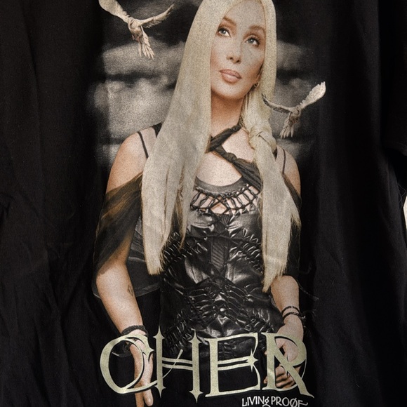 Vintage Cher Living Proof Tour T-Shirt / Large / 2002 / Alstyle - Picture 3 of 7